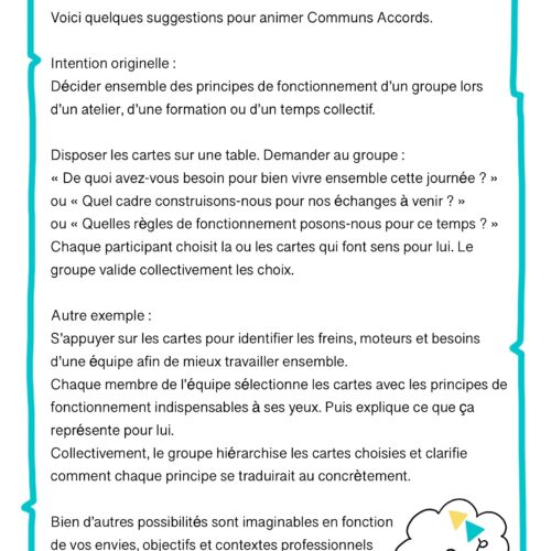 jeu de cartes communs accords