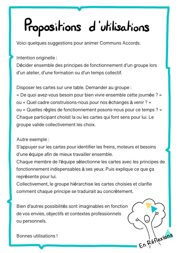 jeu de cartes communs accords